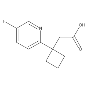 2-[1-(5-Fluoropyridin-2-yl)cyclobutyl]acetic acid结构式