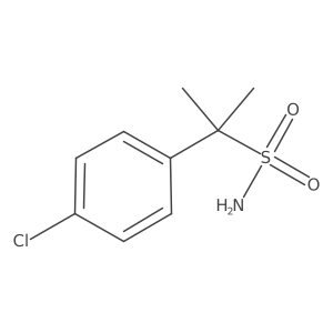 2-(4-Chlorophenyl)propane-2-sulfonamide Structure