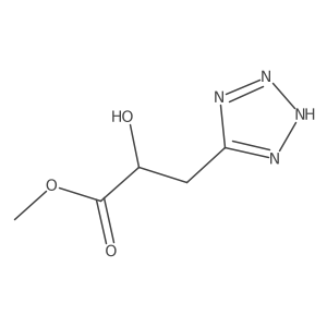methyl 2-hydroxy-3-(1H-1,2,3,4-tetrazol-5-yl)propanoate结构式