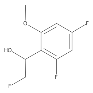 1-(2,4-Difluoro-6-methoxyphenyl)-2-fluoroethan-1-ol结构式