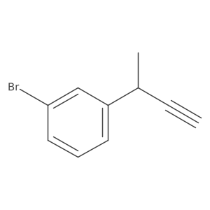 1-Bromo-3-(but-3-yn-2-yl)benzene结构式