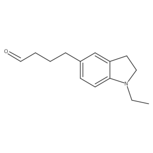 4-(1-ethyl-2,3-dihydro-1H-indol-5-yl)butanal结构式
