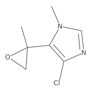 4-chloro-1-methyl-5-(2-methyloxiran-2-yl)-1H-imidazole Structure