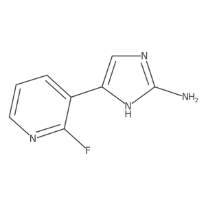 5-(2-fluoropyridin-3-yl)-1H-imidazol-2-amine Structure