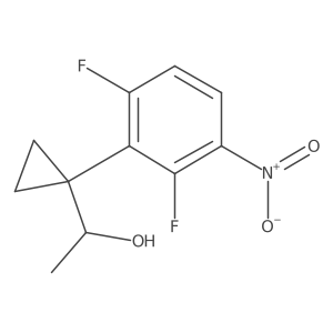 1-[1-(2,6-Difluoro-3-nitrophenyl)cyclopropyl]ethan-1-ol Structure