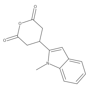 4-(1-methyl-1H-indol-2-yl)oxane-2,6-dione结构式