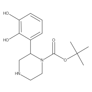 Tert-butyl 2-(2,3-dihydroxyphenyl)piperazine-1-carboxylate Structure
