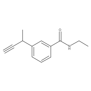 3-(but-3-yn-2-yl)-N-ethylbenzamide Structure