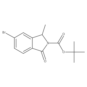 tert-butyl 5-bromo-3-methyl-1-oxo-3H-isoindole-2-carboxylate结构式