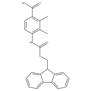 4-(9H-Fluoren-9-ylmethoxycarbonylamino)-2,3-dimethylbenzoic acid Structure