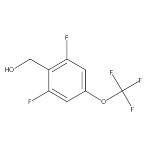 [2,6-Difluoro-4-(trifluoromethoxy)phenyl]methanol结构式