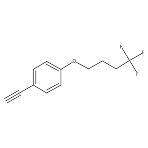 1-Ethynyl-4-(4,4,4-trifluoro-butoxy)-benzene Structure