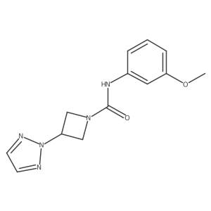 N-(3-methoxyphenyl)-3-(2H-1,2,3-triazol-2-yl)azetidine-1-carboxamide结构式