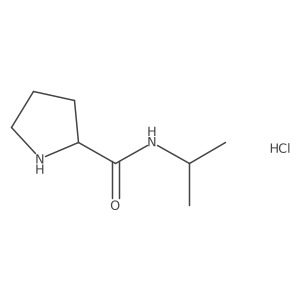 (2R)-N-Propan-2-ylpyrrolidine-2-carboxamide;hydrochloride Structure