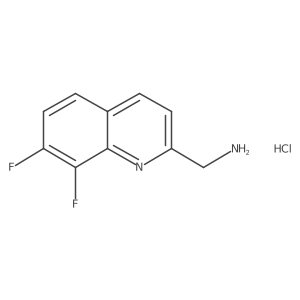 (7,8-Difluoroquinolin-2-yl)methanamine;hydrochloride Structure