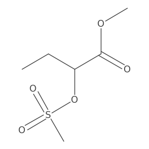Methyl (S)-2-((methylsulfonyl)oxy)butanoate Structure