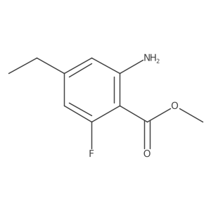 Methyl 2-amino-4-ethyl-6-fluorobenzoate结构式
