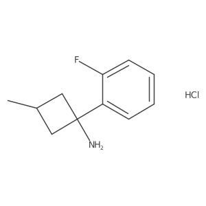 1-(2-Fluorophenyl)-3-methylcyclobutan-1-amine hydrochloride Structure