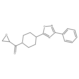 Oxiran-2-yl-[4-(3-phenyl-1,2,4-oxadiazol-5-yl)piperidin-1-yl]methanone Structure