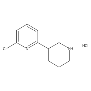 2-Chloro-6-(piperidin-3-yl)pyridine hydrochloride Structure