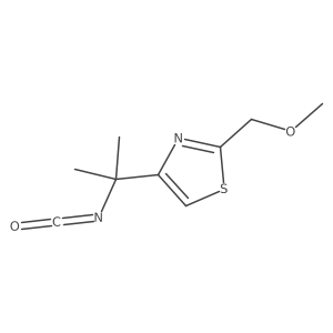 4-(2-Isocyanatopropan-2-yl)-2-(methoxymethyl)-1,3-thiazole Structure