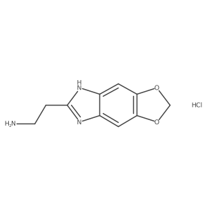 2-{4,6-Dioxa-10,12-diazatricyclo[7.3.0.0,3,7]dodeca-1,3(7),8,10-tetraen-11-yl}ethan-1-amine hydrochloride结构式