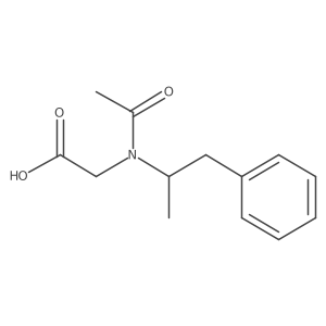 2-[N-(1-phenylpropan-2-yl)acetamido]acetic acid结构式