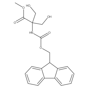 methyl 2-({[(9H-fluoren-9-yl)methoxy]carbonyl}amino)-3-hydroxy-2-(hydroxymethyl)propanoate Structure