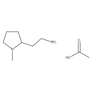 2-(1-Methylpyrrolidin-2-yl)ethan-1-amine acetate Structure