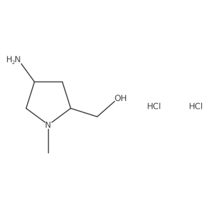 ((2S,4R)-4-Amino-1-methylpyrrolidin-2-yl)methanol dihydrochloride Structure