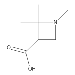1,2,2-Trimethylazetidine-3-carboxylic acid Structure