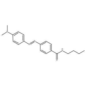 Benzamide, N-butyl-4-[2-[4-(dimethylamino)phenyl]diazenyl]- Structure