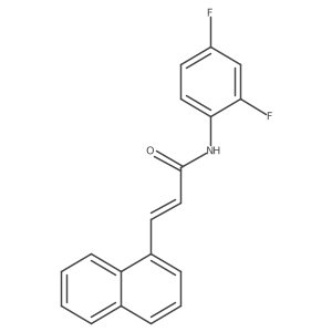 (2Z)-N-(2,4-difluorophenyl)-3-(naphthalen-1-yl)prop-2-enamide结构式