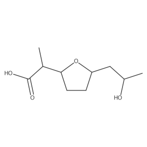 2-[5-(2-Hydroxypropyl)oxolan-2-YL]propanoic acid结构式