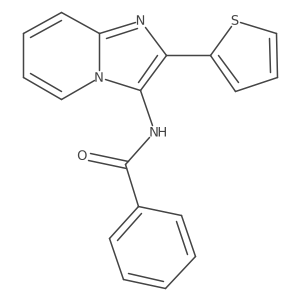 N-[2-(Thiophen-2-YL)imidazo[1,2-A]pyridin-3-YL]benzamide结构式