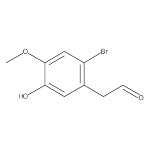 2-Bromo-5-hydroxy-4-methoxybenzeneacetaldehyde结构式