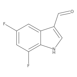 5,7-Difluoro-1H-indole-3-carboxaldehyde Structure