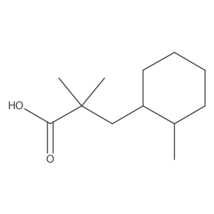 Cyclohexanepropanoic acid, I+/-,I+/-,2-trimethyl-, trans-结构式