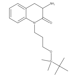 3-amino-1-(3-{[tert-butyl(dimethyl)silyl]oxy}propyl)-3,4-dihydroquinolin-2(1H)-one结构式