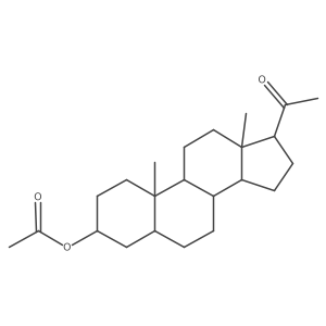 Allopregnan-3alpha-ol-20-one acetate结构式