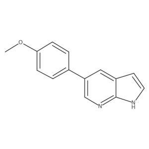 5-(4-Methoxyphenyl)-1h-pyrrolo[2,3-b]pyridine结构式