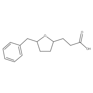 Tetrahydro-5-(phenylmethyl)-2-furanpropanoic acid结构式