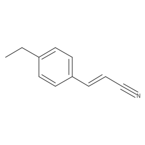3-(4-Ethylphenyl)-2-propenenitrile结构式