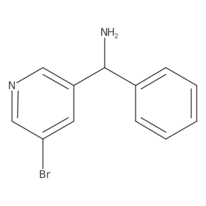 (5-Bromo-3-pyridyl)-phenyl-methanamine Structure