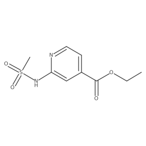 Ethyl 2-(methylsulfonamido)isonicotinate Structure