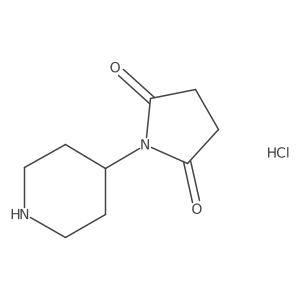 1-(Piperidin-4-yl)pyrrolidine-2,5-dione hydrochloride结构式