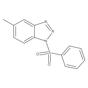 1-(benzenesulfonyl)-5-methyl-1H-1,2,3-benzotriazole结构式