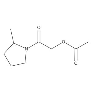 2-[(2R)-2-Methylpyrrolidin-1-yl]-2-oxoethyl acetate Structure