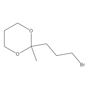 2-(3-Bromopropyl)-2-methyl-1,3-dioxane结构式