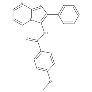 4-methoxy-N-(2-phenylimidazo[1,2-a]pyrimidin-3-yl)benzamide Structure